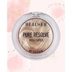 *NIB* REALHER Pure Resolve Highlighter Champagne Shimmer - NEW IN BOX